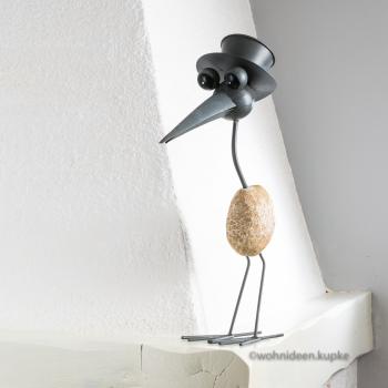 Spaßvogel mit Zylinder aus Eisen (48 cm)